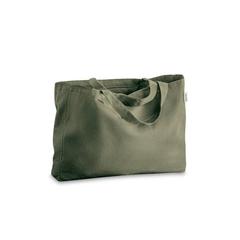 Vue Sac en coton et en coton recyclé (280 g/m²) - Camden de couleur vert| Krokrodeal
