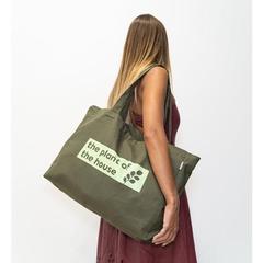 Vue Sac en coton et en coton recyclé (280 g/m²) - Camden de couleur vert| Krokrodeal