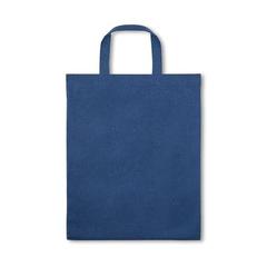 Vue Sac en coton et en coton recyclé (140 g/m²) - Siena de couleur bleu| Krokrodeal