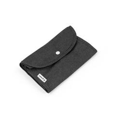 Vue Sac en coton et en coton recyclé (140 g/m²) - Siena de couleur noir| Krokrodeal