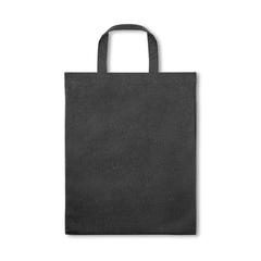 Vue Sac en coton et en coton recyclé (140 g/m²) - Siena de couleur noir| Krokrodeal