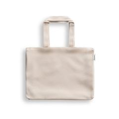 Vue Sac avec coton et coton recyclé (280 g/m²) - Parma de couleur beige| Krokrodeal
