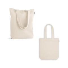 Vue générale Sac avec coton et coton recyclé (220 g/m²) - Girona | Krokrodeal