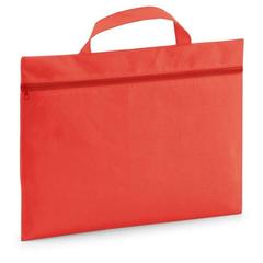 Vue Porte documents en non-tissé (80 g/m²) - Kayl de couleur rouge| Krokrodeal