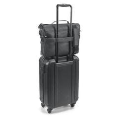 Vue Sacoche executive pour ordinateur portable 14" en polypropylène - Empire suitcase i de couleur noir| Krokrodeal