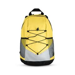 Vue Sac à dos 600D - Turim de couleur jaune| Krokrodeal