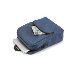 Vue Sac à dos pour ordinateur portable 14" en 600D - Kiev de couleur bleu| Krokrodeal