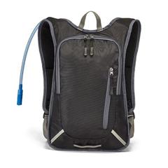 Vue Sac à dos de sport 420D avec réservoir d'eau - Mounti de couleur gris| Krokrodeal