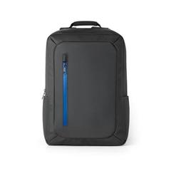 Vue Sac à dos pour ordinateur portable 15.6" en polyester 600D imperméable - Osasco de couleur bleu| Krokrodeal