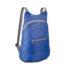 Vue Sac à dos pliable en 210D ripstop - Barcelona de couleur bleu| Krokrodeal