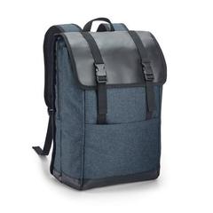 Vue Sac à dos pour ordinateur portable 17'' en 600D - Traveller de couleur bleu| Krokrodeal