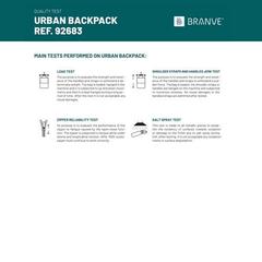 Vue générale Sac à dos pour ordinateur 14'' en soft shell et tarpaulin - Urban backpack | Krokrodeal