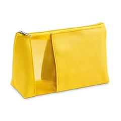 Vue Trousse de toilette - Annie de couleur jaune| Krokrodeal