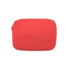 Vue Trousse de toilette en microfibre - Marie de couleur rouge| Krokrodeal