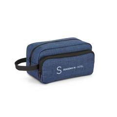 Vue Trousse de toilette 300D - Kevin de couleur bleu| Krokrodeal