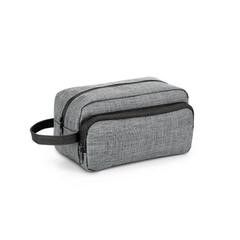 Vue Trousse de toilette 300D - Kevin de couleur gris| Krokrodeal