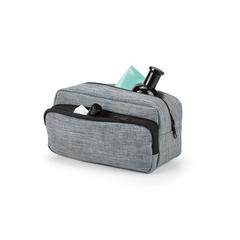 Vue Trousse de toilette 300D - Kevin de couleur gris| Krokrodeal