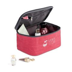 Vue Trousse de toilette 300D - Eliza de couleur rose| Krokrodeal