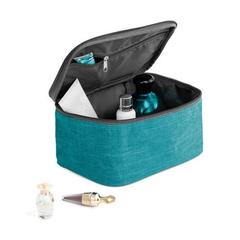 Vue Trousse de toilette 300D - Eliza de couleur bleu| Krokrodeal