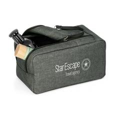 Vue Trousse de toilette 600D - Wayne de couleur gris| Krokrodeal