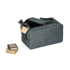 Vue Trousse de toilette 600D - Wayne de couleur gris| Krokrodeal