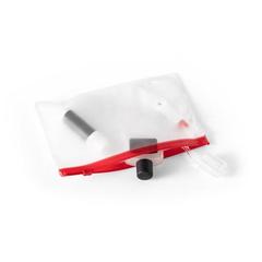 Vue Trousse en EVA - Ingrid de couleur rouge| Krokrodeal