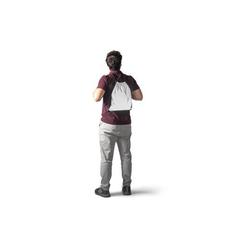 Vue Sac réfléchissant en polyester (200 g/m²) - Syros de couleur gris| Krokrodeal