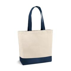 Vue Sac 100% coton canvas (280 g/m²) - Edmonton de couleur bleu| Krokrodeal