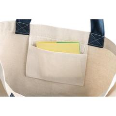 Vue Sac 100% coton canvas (280 g/m²) - Edmonton de couleur bleu| Krokrodeal