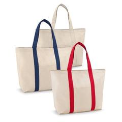 Vue générale Sac en toile 100% coton avec poche frontale et intérieure (280 g/m²) - Ville | Krokrodeal
