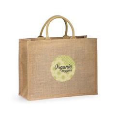 Vue Sac en toile de jute (360 g/m²) - Shanti de couleur beige| Krokrodeal