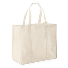 Vue Sac en non-tissé (80 g/m²) - Shopper de couleur beige| Krokrodeal