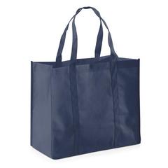 Vue Sac en non-tissé (80 g/m²) - Shopper de couleur bleu| Krokrodeal