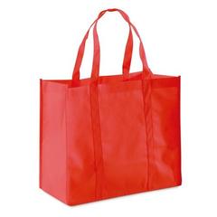 Vue Sac en non-tissé (80 g/m²) - Shopper de couleur rouge| Krokrodeal