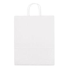 Vue Sac en papier kraft (100 g/m²) - Grant de couleur blanc| Krokrodeal