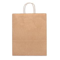 Vue Sac en papier kraft (115 g/m²) - Tayla de couleur beige| Krokrodeal