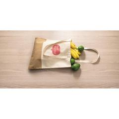 Vue générale Sac 100% coton (160 g/m²) avec détails en imitation jute - Mercat | Krokrodeal