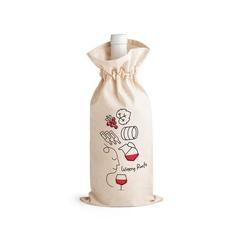 Vue Sac à bouteille 100% coton (180 g/m²) - Jerome de couleur beige| Krokrodeal
