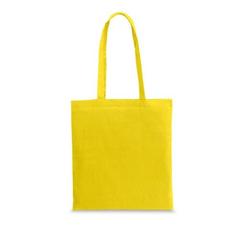 Vue Sac 100% coton (100 g/m²) - Wharf de couleur jaune| Krokrodeal