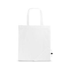 Vue Sac pliable 190T - Shops de couleur blanc| Krokrodeal