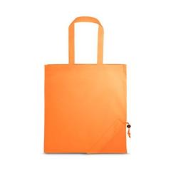 Vue Sac pliable 190T - Shops de couleur orange| Krokrodeal