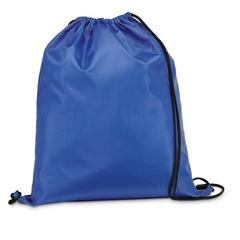 Vue Sac à dos 210D avec cordons de serrage noirs - Carnaby de couleur bleu| Krokrodeal