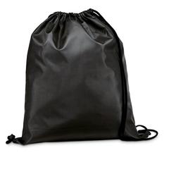 Vue Sac à dos 210D avec cordons de serrage noirs - Carnaby de couleur noir| Krokrodeal