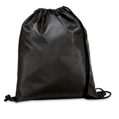 Vue Sac à dos 210D avec cordons de serrage noirs - Carnaby de couleur noir| Krokrodeal