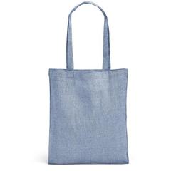Vue Sac avec coton recyclé (140 g/m²) - Rynek de couleur bleu| Krokrodeal