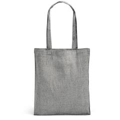 Vue Sac avec coton recyclé (140 g/m²) - Rynek de couleur noir| Krokrodeal