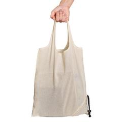 Vue Sac pliable 100% coton (100 g/m²) - Orleans de couleur beige| Krokrodeal