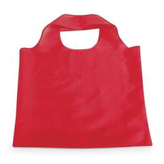 Vue Sac pliable en polyester 190T - Fola de couleur rouge| Krokrodeal