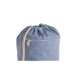 Vue Sac à dos en coton recyclé (140 g/m²) - Chancery de couleur bleu| Krokrodeal