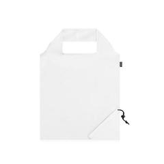 Vue Sac pliable en rPET 190T - Beira de couleur blanc| Krokrodeal